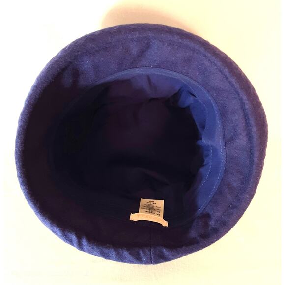 Siggi Womens Cloche Hat Grape Jelly Purple Wool Blend Gathered Bow Faux Pearl - Picture 5 of 7